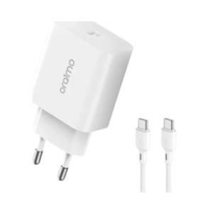 Kit Cargador Oraimo de 20W Blanco con Cable Tipo C a C